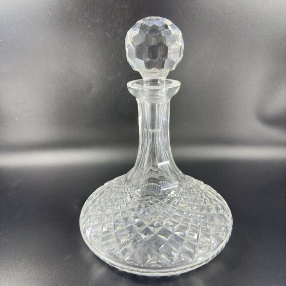 Waterford Clear Crystal Glass Liquor Decanter Stopper Container Heavy Elegant - Picture 14 of 15